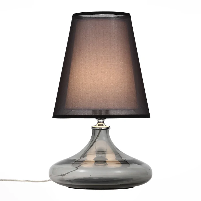 Настольная лампа ST-Luce SL974.404.01 Хром, Дымчатый/Черный, Белый E27 1*60W