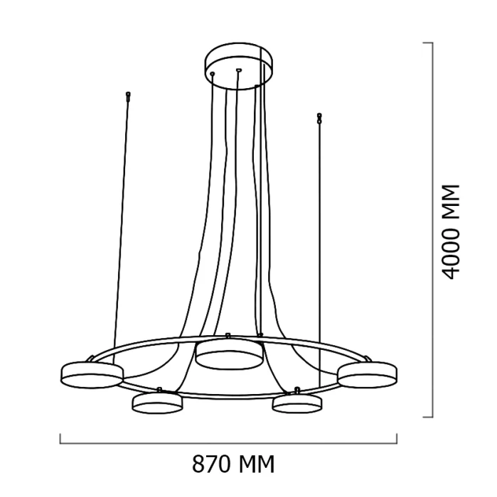Люстра подвесная CARY D87 ImperiumLoft
