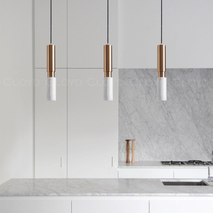 Подвесной светильник Cloyd SEQUEL P1 / латунь - бел.мрамор (арт.11061)