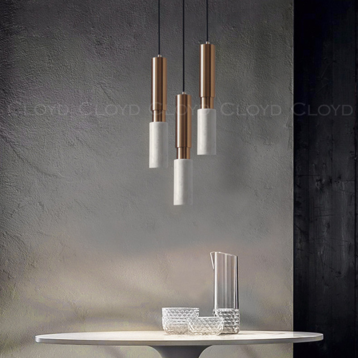 Подвесной светильник Cloyd SEQUEL P1 / латунь - бел.мрамор (арт.11061)