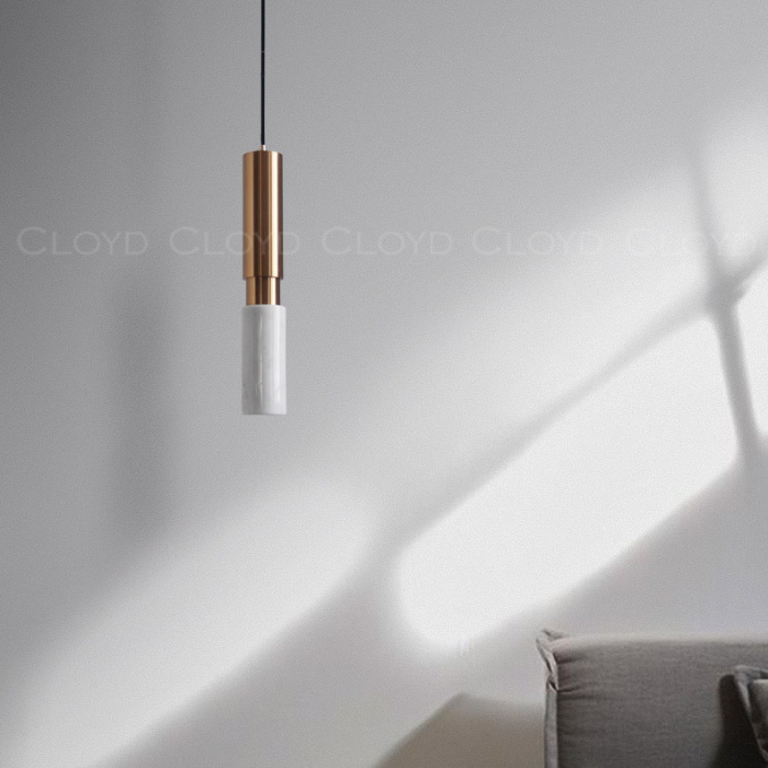 Подвесной светильник Cloyd SEQUEL P1 / латунь - бел.мрамор (арт.11061)