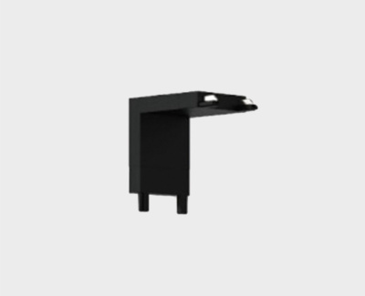 Соединитель вертикальный угловой Italline IT09-9032 black