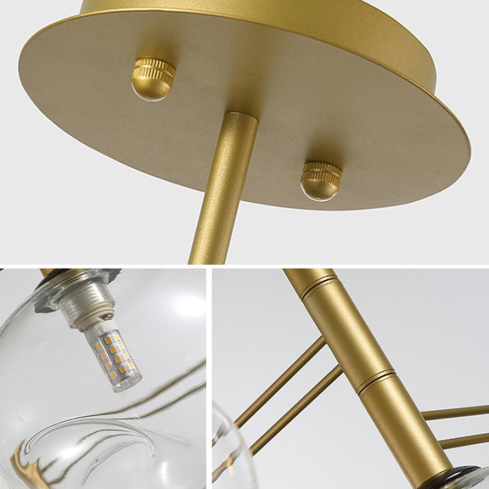 Потолочная люстра TEMPER L7 Gold ImperiumLoft