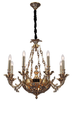 Люстра подвесная Lucia Tucci FIRENZE 1781.8.2 antique gold