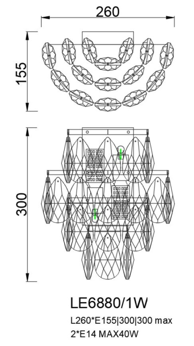 Настенный светильник Leon Melanie LE6880/1W GD