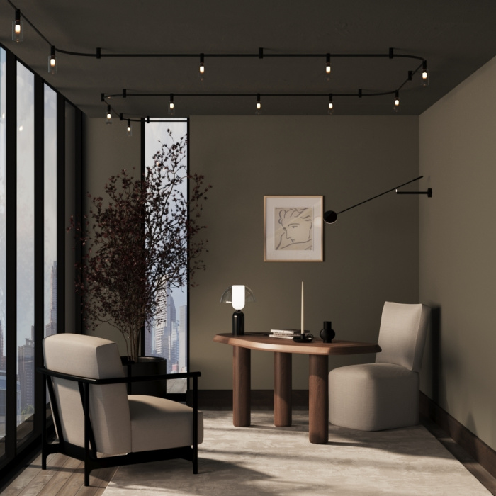 Трековый светильник Maytoni Magnum TR207-1-3W3K-B