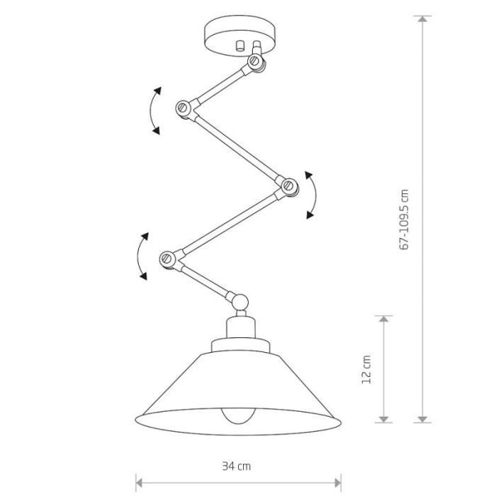 Настенно-потолочный светильник Nowodvorski Pantograph 9126