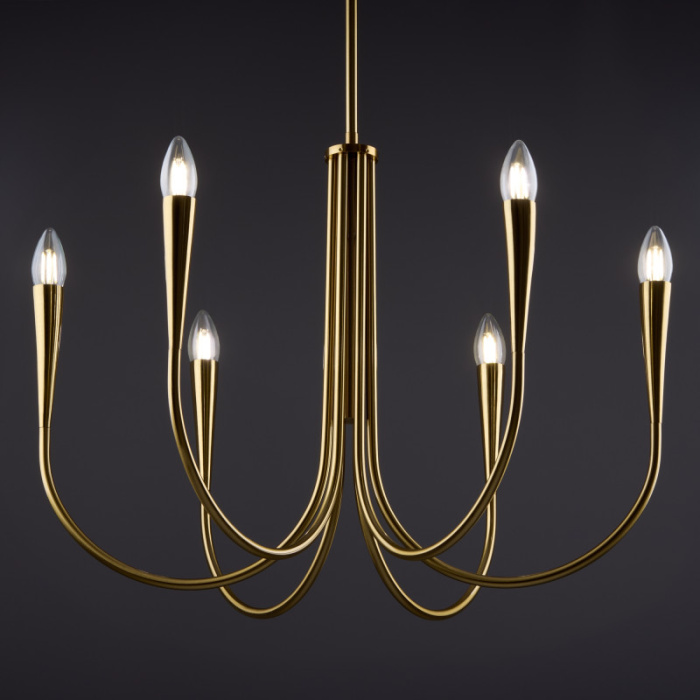 Люстра на штанге Freya Branches FR5253PL-06BS