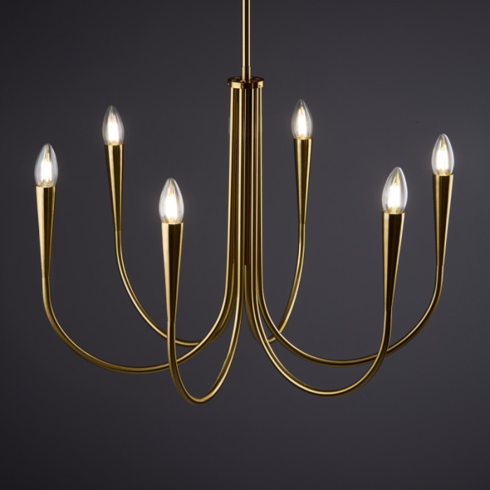 Люстра на штанге Freya Branches FR5253PL-06BS