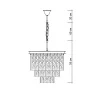 Подвесная люстра Delight Collection Glace KG0998P-5R brass