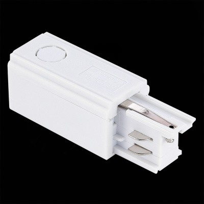 Левый Токоподвод для трехфазного шинопровода ST-Luce Белый ST030.509.10L