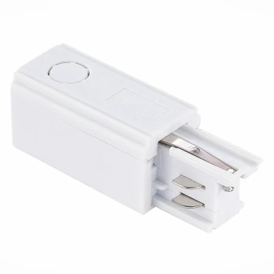 Левый Токоподвод для трехфазного шинопровода ST-Luce Белый ST030.509.10L