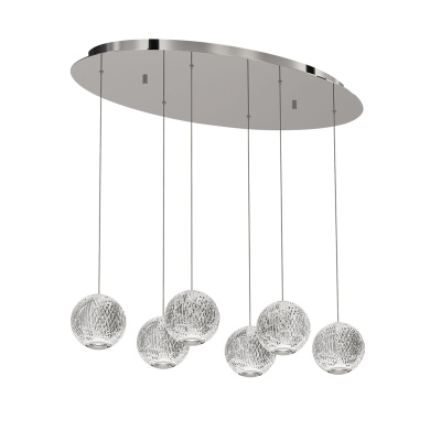 Подвесной светильник Delight Collection Elliot Diamante MD20001012-6A chrome