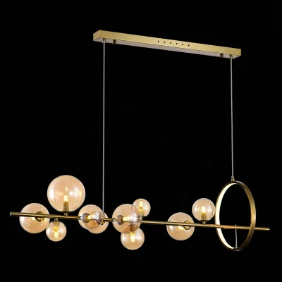 Светильник подвесной ST-Luce Бронза/Коньячный G4 10+1*5W 4000K SL1165.323.15