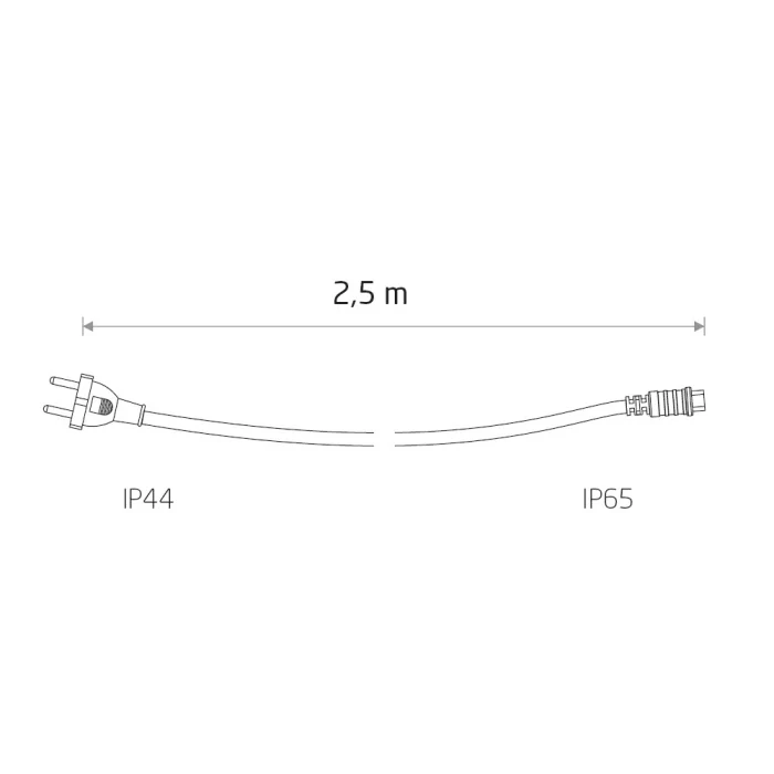Провод питания для Белт лайт 2.5 метра Nowodvorski Festoon Lights Black 7871