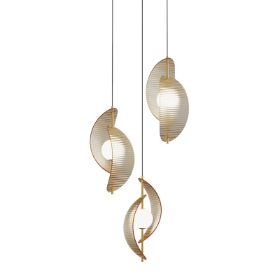 Подвесной светильник Delight Collection MD24030035 MD24030035-3A brass/amber