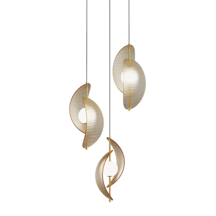 Подвесной светильник Delight Collection MD24030035 MD24030035-3A brass/amber