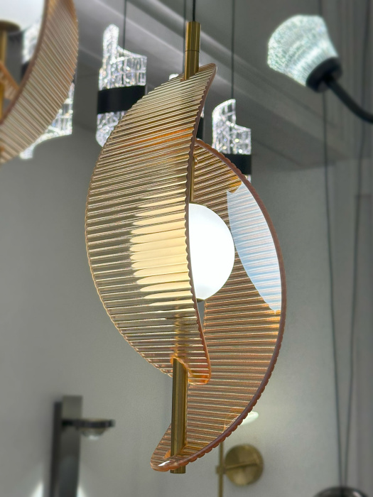 Подвесной светильник Delight Collection MD24030035 MD24030035-3A brass/amber