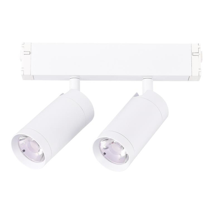Светильник трековый Белый LED 2*10W 2700K-6000K 1 065Lm Ra>90 36° IP20 D50xH41 220V ST660.586.20