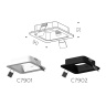 Корпус светильника встраиваемый для насадок 70*70mm Ambrella light C7901