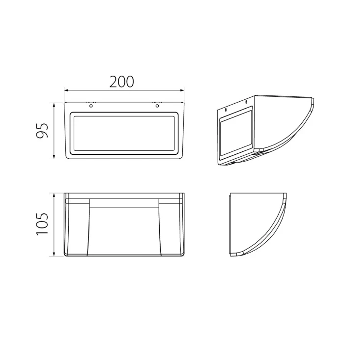 Настенный фонарь Natural Concepts Dwell NC-003055-SB