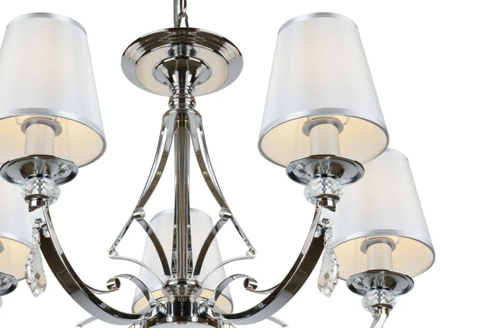 Подвесная люстра iLamp Amadea RM5220/5 Хром