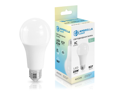 Лампа светодиодная Лон A65 25W 4000K AMBRELLA light 652504