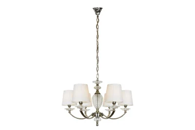 Подвесная люстра iLamp Hilarious P9397-6 Никель+белый