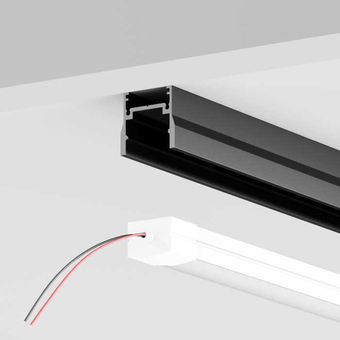 Профиль для шинопроводов Maytoni Elasity ip black O-TR001-P-B3M