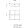 Потолочный светильник Arte Lamp SCACCHI A6769PL-2AB