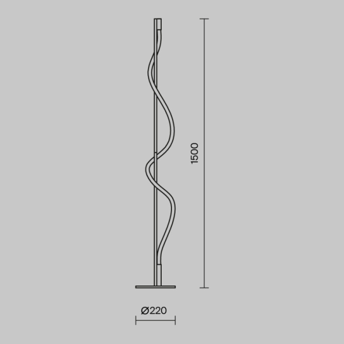 Торшер Maytoni MOD166FL-L15B3K