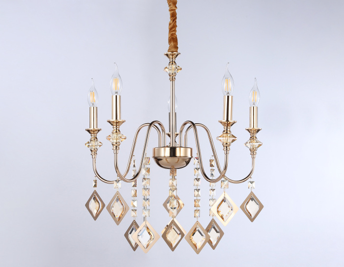 Подвесная люстра с хрусталем Ambrella light TR4955