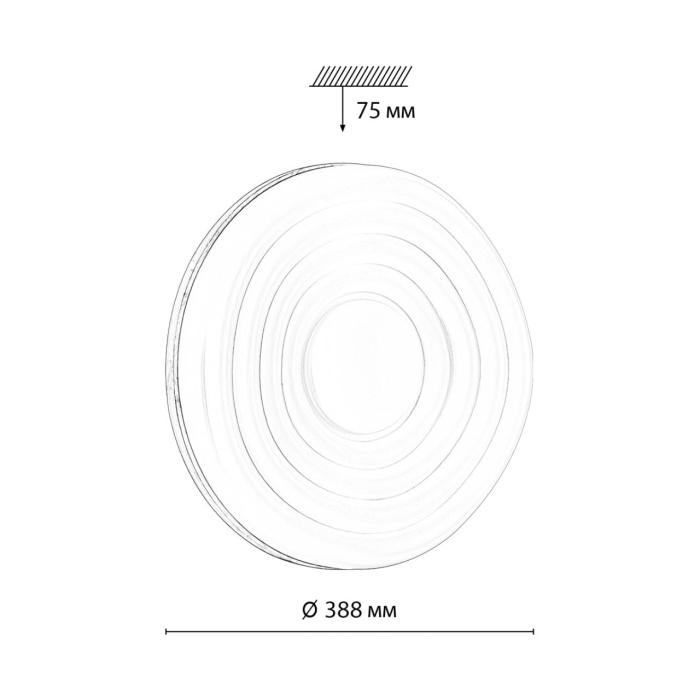 Настенно-потолочный светильник SONEX FASS WOOD 7674/DL