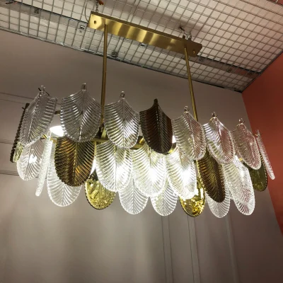 Люстра Cloyd BONGA-C C13 / L100 см - желт/бесцвет. стекло (арт.10599)