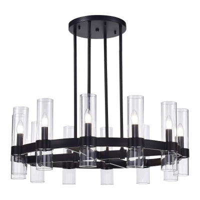 Люстра потолочная ST-Luce Черный/Прозрачный E14 12*15W SL1237.403.12