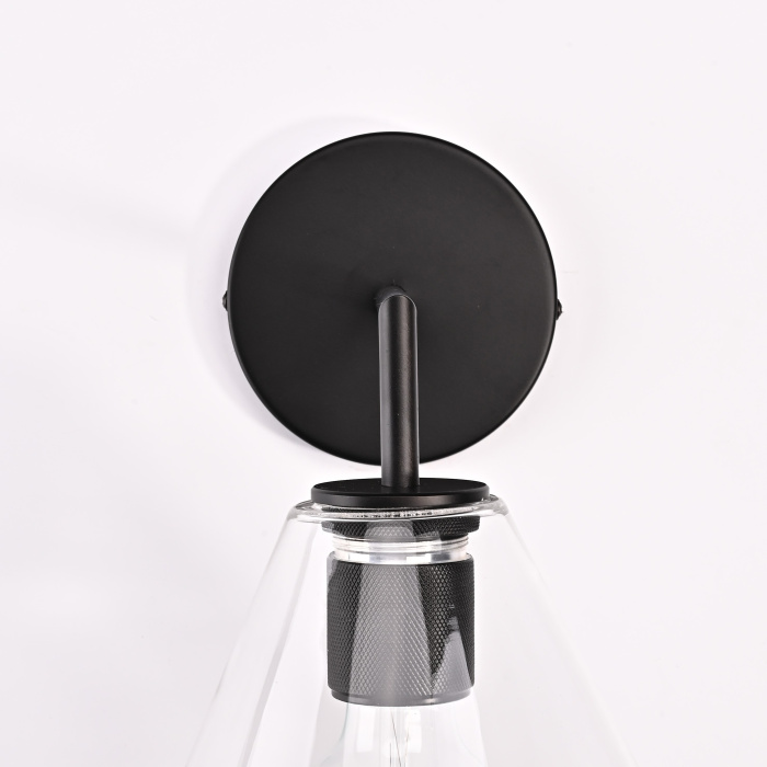 Бра RH Utilitaire Funnel Shade Single Sconce Black ImperiumLoft