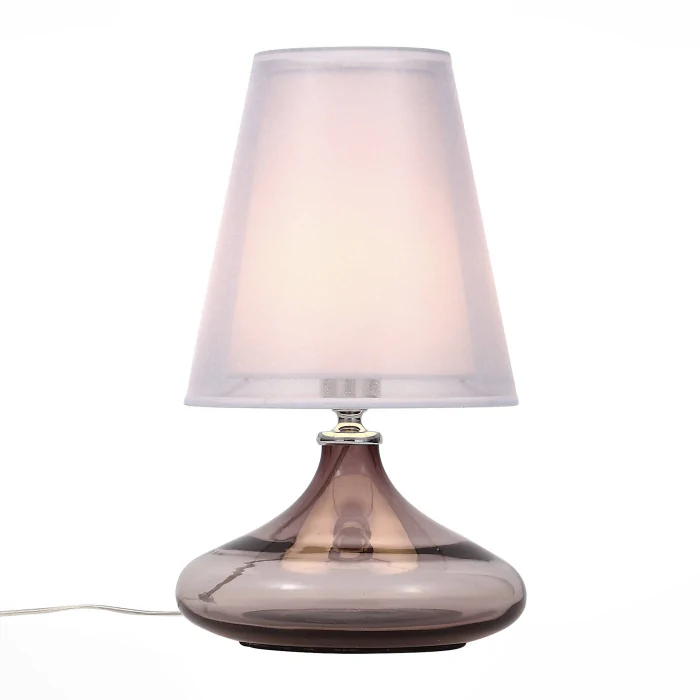 Настольная лампа ST-Luce SL974.604.01 Хром, Розовый/Розовый, Белый E27 1*60W