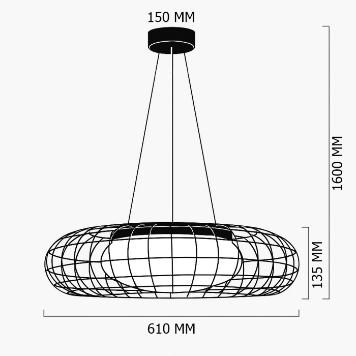Подвесная люстра ECLIPSE ImperiumLoft