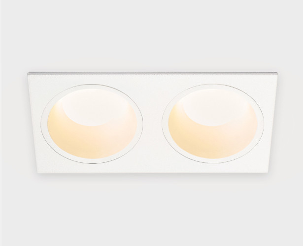 Светильник встраиваемый с рамкой Italline IT08-8013 white 3000K 2 шт + IT08-8015 white