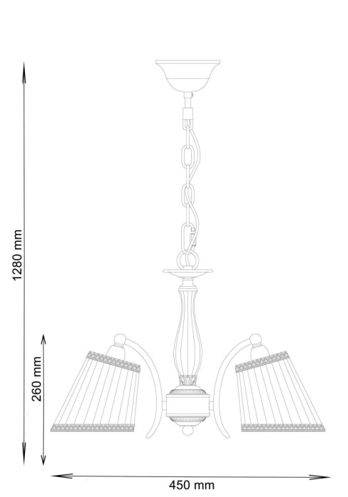 Люстра подвесная Lucia Tucci FIRMO 145.3 Ivory