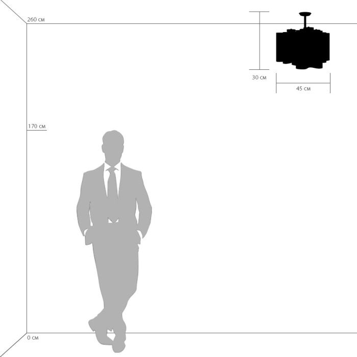 Люстра на штанге Nubi LIGHTSTAR 802030
