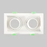 Светильник встроенный Crystal Lux CLT 069C2 WH
