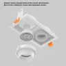Светильник встроенный Crystal Lux CLT 069C2 WH