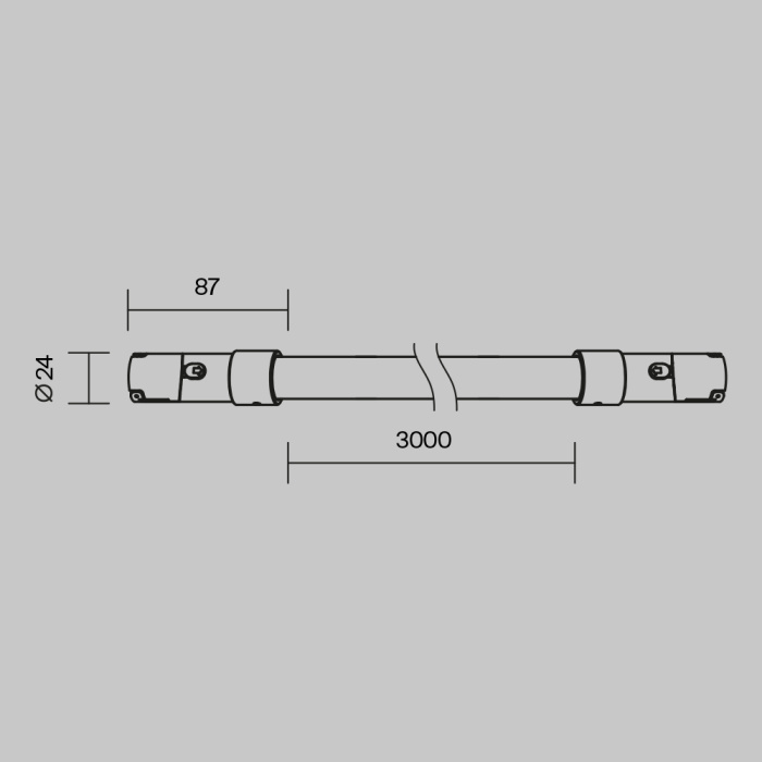 Трековый светильник Maytoni Tau TR209-1-48W3K-B