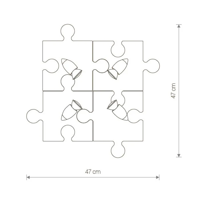 Настенно-потолочный светильник Nowodvorski Puzzle 6382