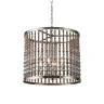 Подвесная люстра Delight Collection Wood Light KW0783P-4 silver