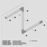 Шинопровод накладной/подвесной Maytoni Busbar trunkings Trinity TRX005-311B