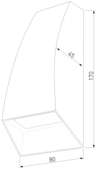 Уличный настенный светильник Elektrostandard Forw 4690389177729