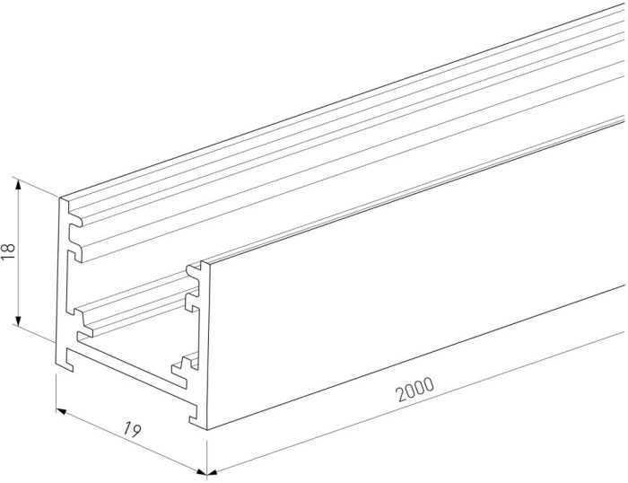 Шинопровод магнитный накладной Elektrostandard Line magnetic 4690389219085