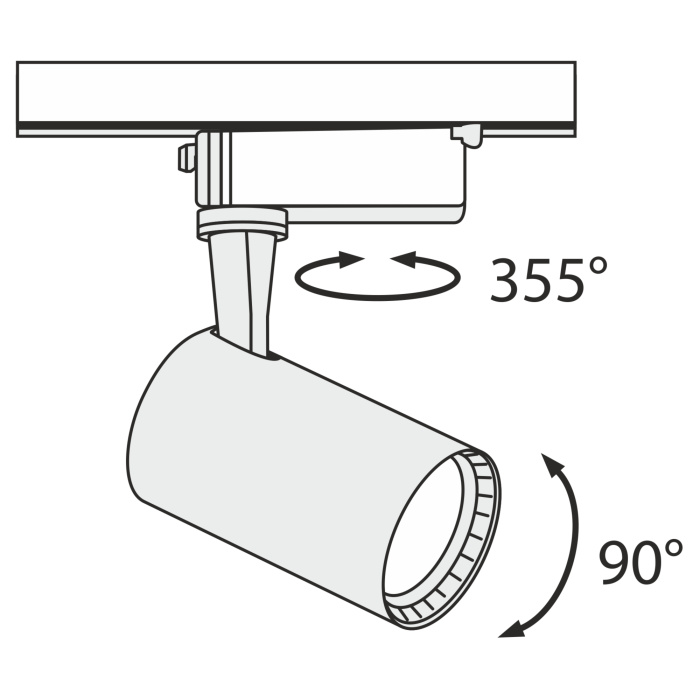 Трековый светильник Maytoni Vuoro TR003-1-6W3K-B